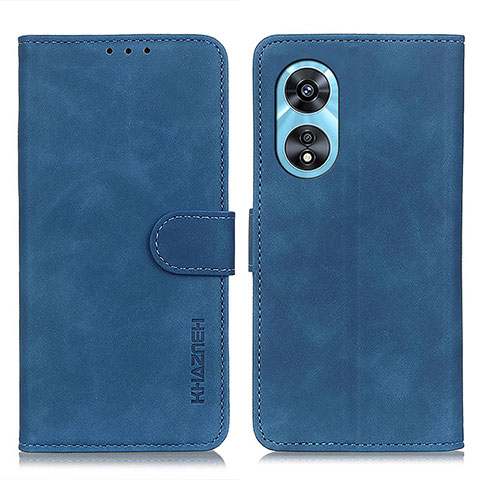 Custodia Portafoglio In Pelle Cover con Supporto K09Z per Oppo A1 Pro 5G Blu