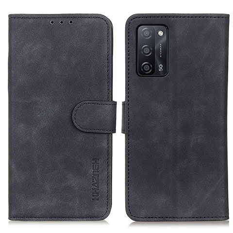 Custodia Portafoglio In Pelle Cover con Supporto K09Z per Oppo A53s 5G Nero