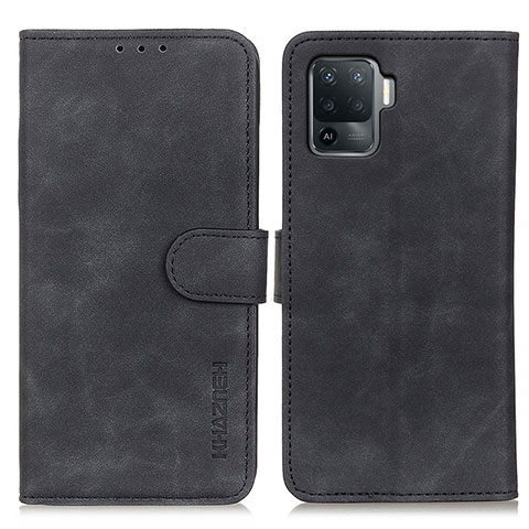 Custodia Portafoglio In Pelle Cover con Supporto K09Z per Oppo A94 4G Nero