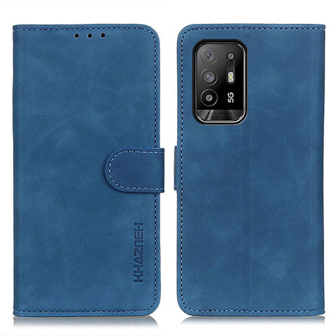 Custodia Portafoglio In Pelle Cover con Supporto K09Z per Oppo A94 5G Blu