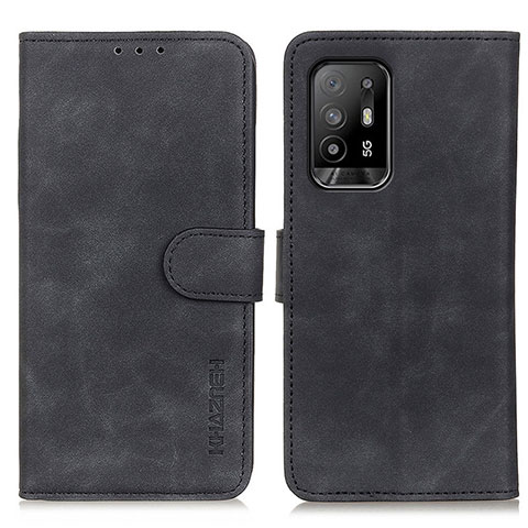 Custodia Portafoglio In Pelle Cover con Supporto K09Z per Oppo A94 5G Nero