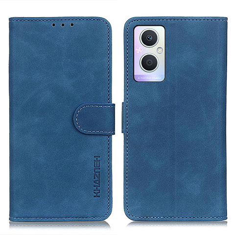 Custodia Portafoglio In Pelle Cover con Supporto K09Z per Oppo F21s Pro 5G Blu