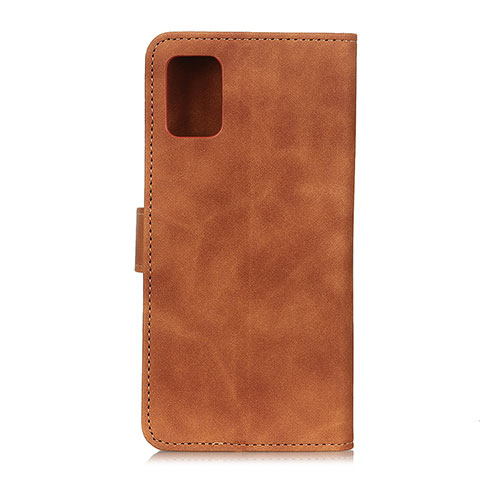 Custodia Portafoglio In Pelle Cover con Supporto K09Z per Oppo Find X3 5G Marrone