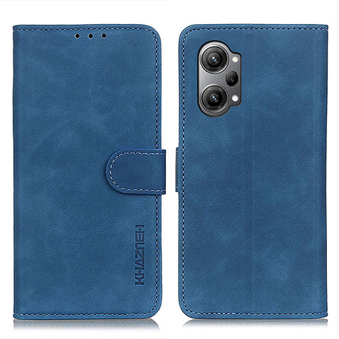 Custodia Portafoglio In Pelle Cover con Supporto K09Z per Oppo K10 Pro 5G Blu