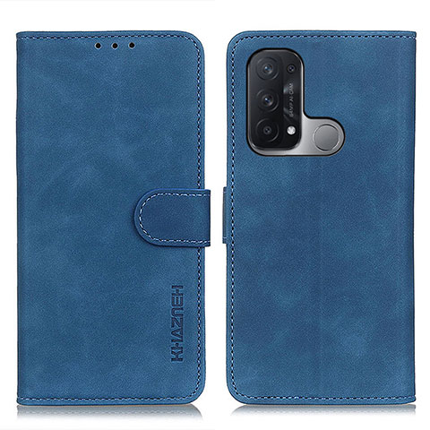 Custodia Portafoglio In Pelle Cover con Supporto K09Z per Oppo Reno5 A Blu