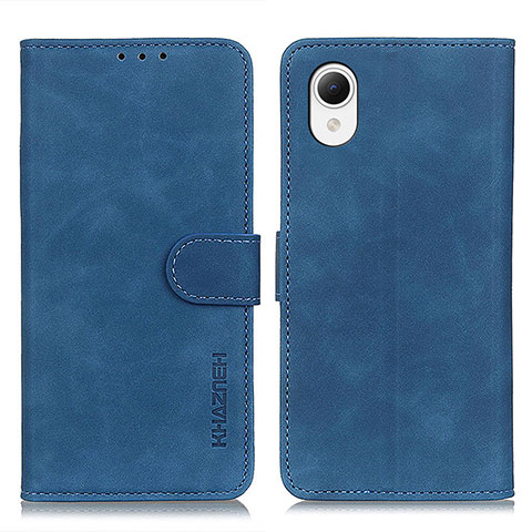 Custodia Portafoglio In Pelle Cover con Supporto K09Z per Samsung Galaxy A23 5G SC-56C Blu