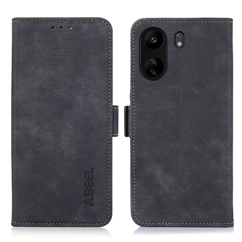 Custodia Portafoglio In Pelle Cover con Supporto K09Z per Xiaomi Poco C65 Nero