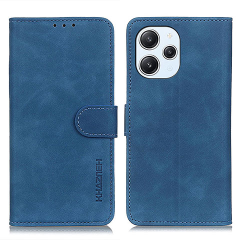 Custodia Portafoglio In Pelle Cover con Supporto K09Z per Xiaomi Redmi 12 4G Blu