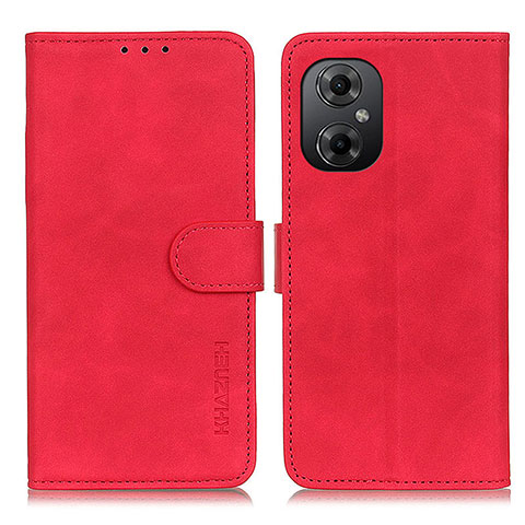 Custodia Portafoglio In Pelle Cover con Supporto K09Z per Xiaomi Redmi Note 12R Pro 5G Rosso