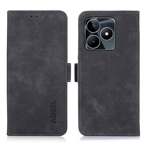 Custodia Portafoglio In Pelle Cover con Supporto K10Z per Realme C53 India Nero