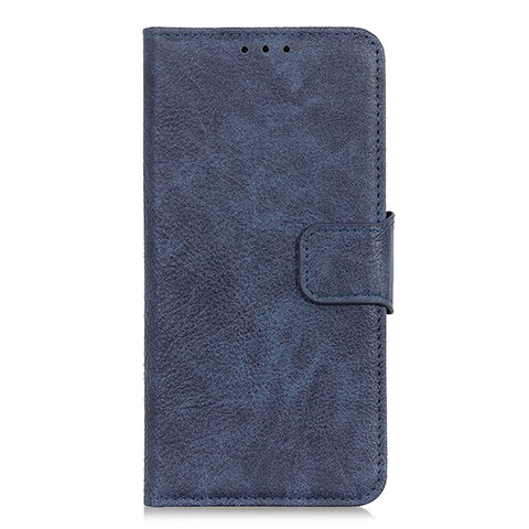 Custodia Portafoglio In Pelle Cover con Supporto L01 per Alcatel 1S (2019) Blu