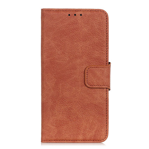 Custodia Portafoglio In Pelle Cover con Supporto L01 per Alcatel 1X (2019) Marrone