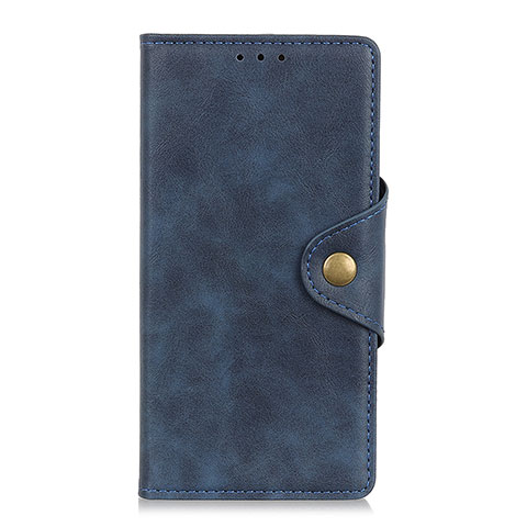 Custodia Portafoglio In Pelle Cover con Supporto L01 per Alcatel 3 (2019) Blu