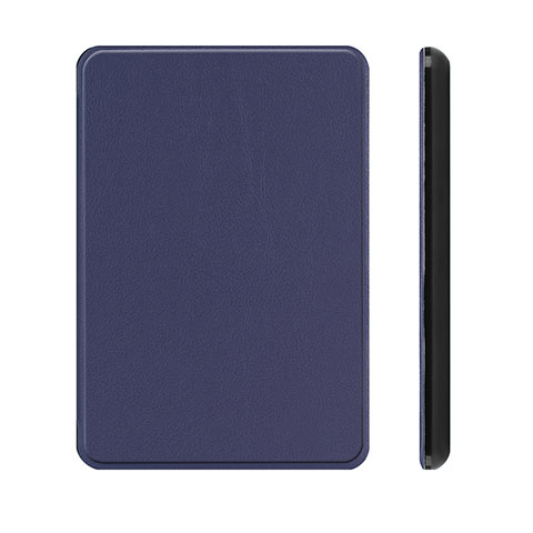 Custodia Portafoglio In Pelle Cover con Supporto L01 per Amazon Kindle Paperwhite 6 inch Blu