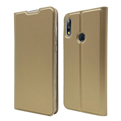 Custodia Portafoglio In Pelle Cover con Supporto L01 per Asus Zenfone Max Pro M2 ZB631KL Oro