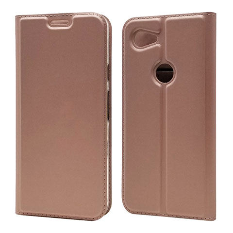 Custodia Portafoglio In Pelle Cover con Supporto L01 per Google Pixel 3a Oro Rosa