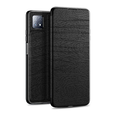 Custodia Portafoglio In Pelle Cover con Supporto L01 per Huawei Enjoy 20 5G Nero