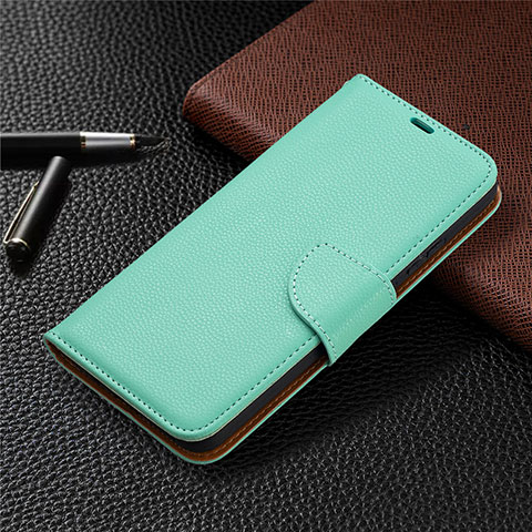 Custodia Portafoglio In Pelle Cover con Supporto L01 per Nokia 3.4 Verde Pastello