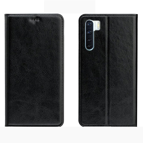 Custodia Portafoglio In Pelle Cover con Supporto L01 per Oppo A91 Nero