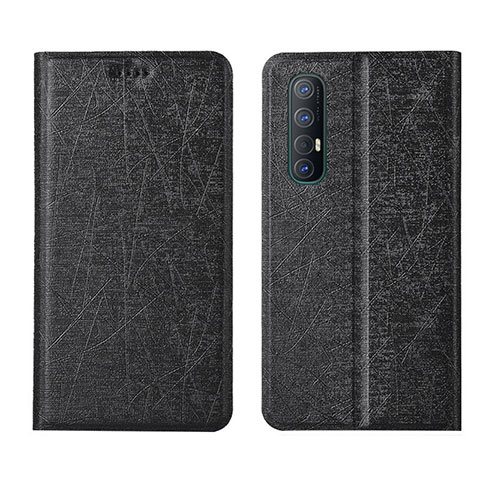 Custodia Portafoglio In Pelle Cover con Supporto L01 per Oppo Find X2 Neo Nero