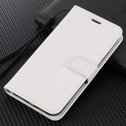 Custodia Portafoglio In Pelle Cover con Supporto L01 per Oppo Reno2 Z Bianco