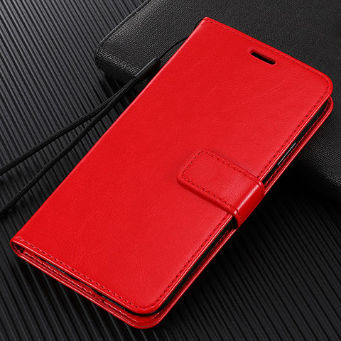 Custodia Portafoglio In Pelle Cover con Supporto L01 per Oppo Reno2 Z Rosso