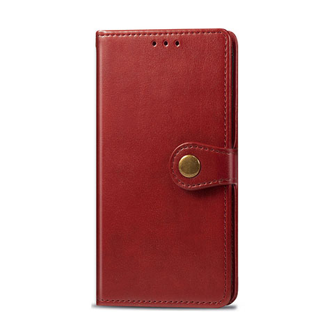 Custodia Portafoglio In Pelle Cover con Supporto L01 per Realme 5s Rosso