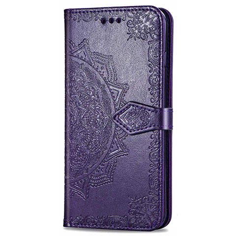 Custodia Portafoglio In Pelle Cover con Supporto L01 per Realme 6i Viola