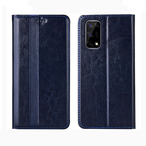 Custodia Portafoglio In Pelle Cover con Supporto L01 per Realme Narzo 30 Pro 5G Blu Notte