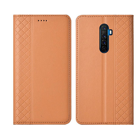 Custodia Portafoglio In Pelle Cover con Supporto L01 per Realme X2 Pro Arancione