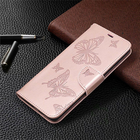 Custodia Portafoglio In Pelle Cover con Supporto L01 per Samsung Galaxy S20 FE 2022 5G Oro Rosa