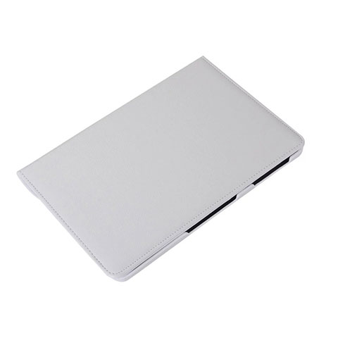 Custodia Portafoglio In Pelle Cover con Supporto L01 per Samsung Galaxy Tab S6 Lite 10.4 SM-P610 Bianco