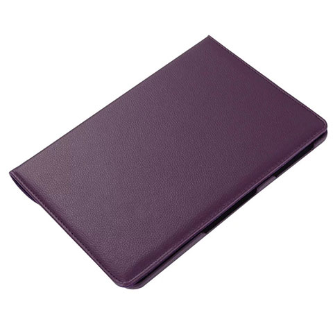 Custodia Portafoglio In Pelle Cover con Supporto L01 per Samsung Galaxy Tab S6 Lite 4G 10.4 SM-P615 Viola