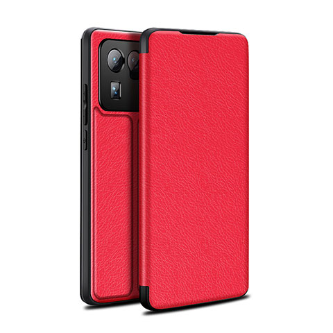 Custodia Portafoglio In Pelle Cover con Supporto L01 per Xiaomi Mi 11 Ultra 5G Rosso