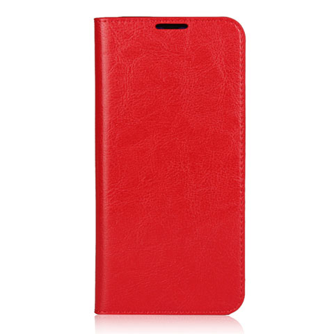 Custodia Portafoglio In Pelle Cover con Supporto L01 per Xiaomi Mi 9 Lite Rosso