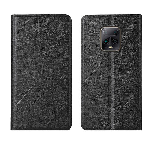 Custodia Portafoglio In Pelle Cover con Supporto L01 per Xiaomi Redmi 10X Pro 5G Nero