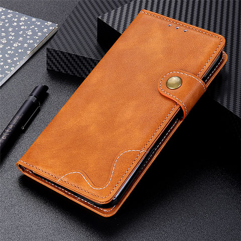 Custodia Portafoglio In Pelle Cover con Supporto L01 per Xiaomi Redmi 9 Activ Marrone