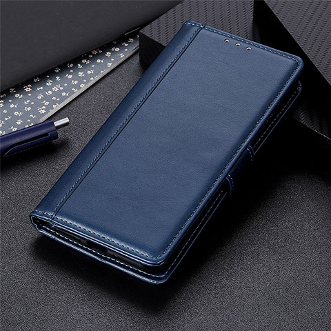 Custodia Portafoglio In Pelle Cover con Supporto L01 per Xiaomi Redmi 9 Blu