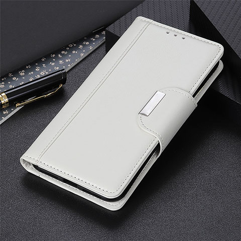 Custodia Portafoglio In Pelle Cover con Supporto L01 per Xiaomi Redmi 9i Bianco