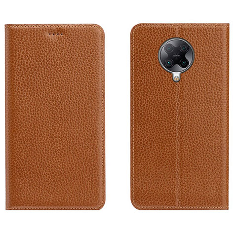 Custodia Portafoglio In Pelle Cover con Supporto L01 per Xiaomi Redmi K30 Pro Zoom Arancione