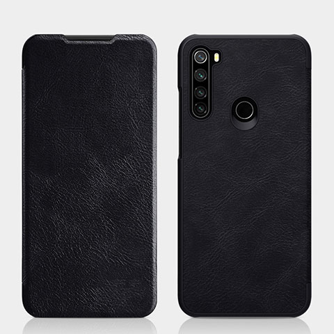 Custodia Portafoglio In Pelle Cover con Supporto L01 per Xiaomi Redmi Note 8T Nero