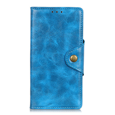 Custodia Portafoglio In Pelle Cover con Supporto L01 per Xiaomi Redmi Note 9 Pro Max Cielo Blu