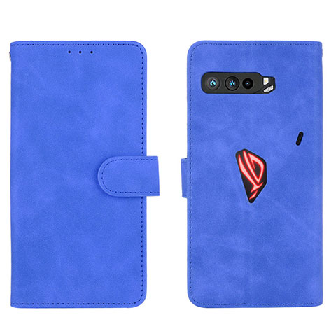 Custodia Portafoglio In Pelle Cover con Supporto L01Z per Asus ROG Phone 3 Blu