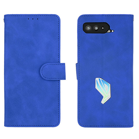 Custodia Portafoglio In Pelle Cover con Supporto L01Z per Asus ROG Phone 5 Pro Blu