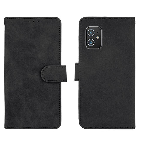 Custodia Portafoglio In Pelle Cover con Supporto L01Z per Asus Zenfone 8 ZS590KS Nero