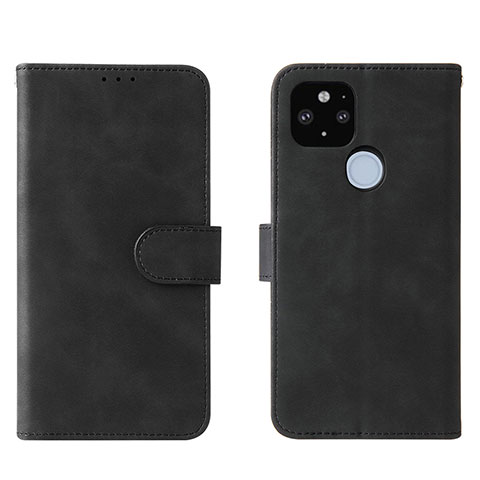 Custodia Portafoglio In Pelle Cover con Supporto L01Z per Google Pixel 5a 5G Nero