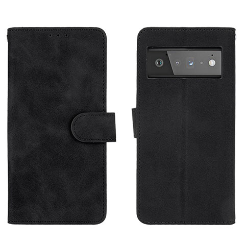 Custodia Portafoglio In Pelle Cover con Supporto L01Z per Google Pixel 6 Pro 5G Nero