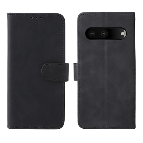 Custodia Portafoglio In Pelle Cover con Supporto L01Z per Google Pixel 7 5G Nero