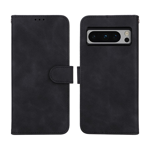 Custodia Portafoglio In Pelle Cover con Supporto L01Z per Google Pixel 8 Pro 5G Nero