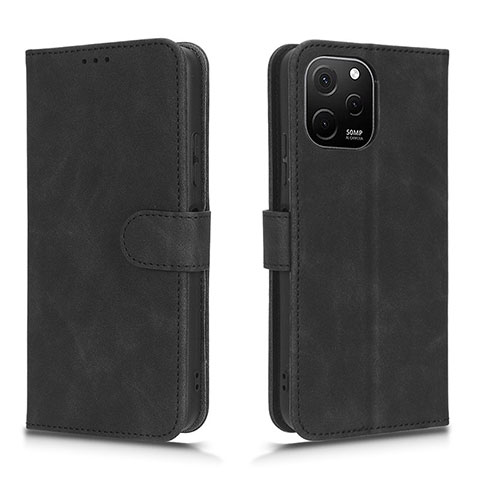 Custodia Portafoglio In Pelle Cover con Supporto L01Z per Huawei Enjoy 50z Nero